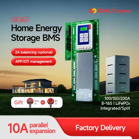 Daly Smart Inverter BMS LiFePo4 8S 24V 16S 48V 100A 150A 200A BMS Energy Storage BMS Growatt Deye Py