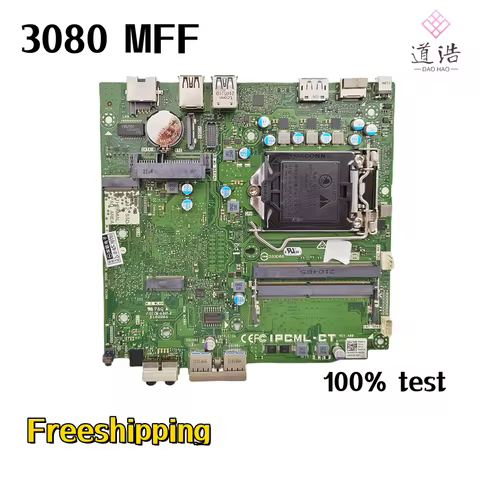 IPCML-CT For Dell Optiplex 3080 MFF Motherboard CN-0J2J3Y J2J3Y HGFJM M3F6C LGA 1200 DDR4 Mainboard 