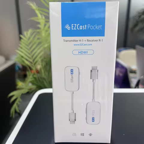 EZCast Pocket C‑1 R‑1 Wireless Display Transmitter Receiver Kit USB‑C to HDMI 1080P Screen Mirroring