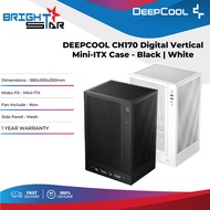 DEEPCOOL CH170 DIGITAL Vertical Mini-ITX PC Case - Black | White