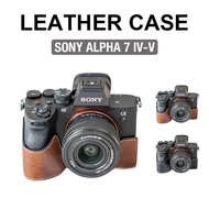 [Light Camera] Sony α7 IV Alpha 7 IV/α7 V Alpha 7 V PU Leather Camera Case Camera Protective Case wi