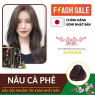 [Chính Hãng] Dầu Gội Nhuộm Tóc KOMI Chính Hãng Nhật Bản ( Màu Đen ) Dung Tích 500ml - KRUSH