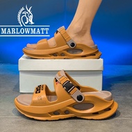 Marlowmatt รองเท้าแตะผู้ชาย | กันน้ํากันลื่นสบาย | วัสดุEVA | เหมาะสําหรับชายหาดขับรถทํางาน | รองเท้