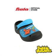 Bata BBG SUMMER รองเท้าแตะเด็กแฟชั่น EVA BLOWN ลายสัตว์ทะเล มีไฟ สีเทา รหัส 1519210 Boy Kids Fashion SUMMER