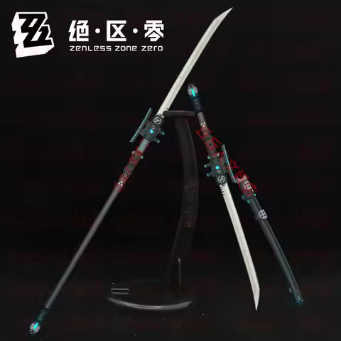 Anime Zenless Zone Zero Tsukishiro Yanagi Ellen Joe Astra Yao Cosplay Metal Model Cartoon Samurai Lo