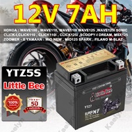 **ลอตใหม่ล่าสุด**✨ส่งจากไทย✨ little bee YTZ7 (12V 7Ah) แบตเตอรี่มอเตอร์ไซค์ แบตเตอรี่แห้ง