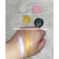 SHIMMER HENNA SHIMER HENNA FINISHING WHITE HENNA SHIMMER GOLD SILVER HENNA ACCESSORIES