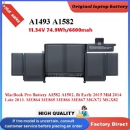 A1493 / A1582 Battery for Macbook Pro 13 in A1502 (Early 2015 Mid 2014 Late 2013) MGXD2 MF839 Bateri