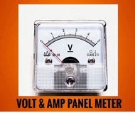 [READY STOCK]DC5V 50V DC500V DC 3A DC 5A  ANALOG VOLT METER AMP METER Panel Meter 50*50*45mm
