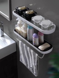 Kệ nhà tắm ECOCO cao cấp không cần khoan tường 1923