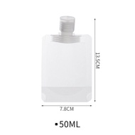 PTT Botol Refill Isi ulang Transparan Sabun cair Shampoo Tempat Travel Plastik Travel