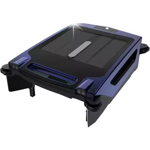 Pool Surface Cleaner Robot with Solar and Rechargeable Dual Mode, Cordless Robotic Pool Cleaner, Sma