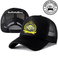Daffaa Gallery AL NASSR Trucker Hat - AL NASSR Logo Distro Hat - AL NASSR Premium Hat - Adult Men's 