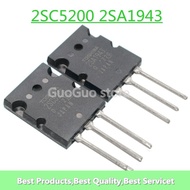 5pairs = (5pcs 2SA1943 + 5pcs 2SC5200 ) TO-3PL A1943 C5200 PNP NPN 15A 230V 150W Power Amplifier Sil
