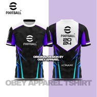 eFootball 2024 Sublimation Tshirt • Baju eFootball 2024 • Baju Peminat Esport eFootball 2024