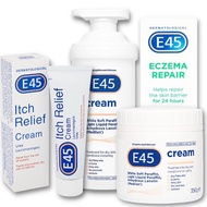 [ iiMONO ] E45 Dermatological Cream Lotion | Eczema Repair Clinical Dry Itching Flaking Face Moistur