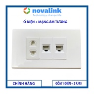 Panasonic 16A wall socket + network, 2 genuine RJ45 ports