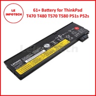 NEW OEM 61+ Battery for Lenovo ThinkPad T470 T480 T570 T580 P51s P52s - LeInfotech