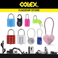 COLEX Luggage Lock Resettable Travel Padlock Password Lock Luggage Bag Locks With Key Luggage Locker