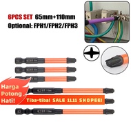 【MurahGila】6pcs Magnetic Special Slotted Cross Screwdriver Bit for Electrician FPH1 FPH2