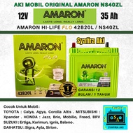 Aki Mobil Agya / Ayla Merk Amaron Hi-Life Tipe NS40ZL Aki Kering