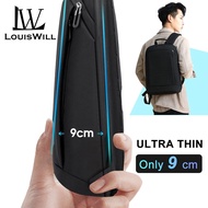 LouisWill Laptop Backpack Water Resistant Bag Casual Business Laptop Bag Multi Compartment Travel Ba