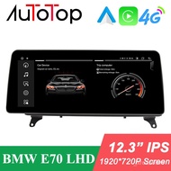 AUTOTOP 1920*720 12.3" BMW X5 E70 Android CCC Car Audio Stereo Multimedia Monitor For BMW X5 E70/X6 
