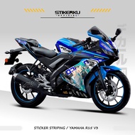 STICKER STRIPING YAMAHA R15V3/ MOTIF 046/ SEMIFULL/ STICKER/ STOCK DECALS R15/ / V3 YAMAHAR15V3/ R15