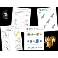 busy book quiet book mandarin math and learning 2-6 years old montessori book/activity book printabl