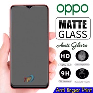 LAYAR Matte Glass Anti Glare oppo A5 2020 A9 2020 K1 K3 K5 K7 5G K7x K9 K9 Pro K10 Anti Scratch Full