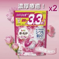 ARIEL - 日本P&amp;G Bold 4D炭酸機能強洗淨2倍消臭柔軟香氛洗衣球 36顆 [平行進口] 牡丹花香 (粉紅) x2