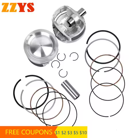 2set 80mm Pin 18mm Motorcycle Engine 2 Cylinder Piston Rings Set For Polaris ATV SPORTSMAN TOURING 8
