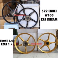 522 SPORT RIM W100 EX5 DREAM WAVE100 SIZE 1.4/1.4 SIAP FREE BEARING BUSH RIM ENKEI SP522 EX5 DREAM F