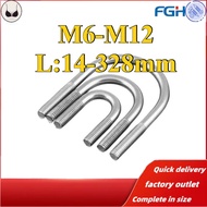 BP 304 Stainless Steel U-Shaped Bolt M6/M8/M10/M12 * L14-328mm [FGH-DM] (Y18)