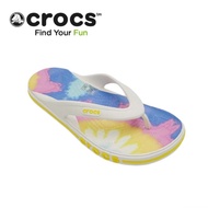 〖ใหม่เอี่ยมของแท้〗Crocs 2023 รูปแบบใหม่ รองเท้าผู้ชายรองเท้าผู้หญิงฤดูร้อนกีฬาใหม่รองเท้าแตะรองเท้าแตะรองเท้าสายรุ้งรองเท้าแตะสบายๆบนชายหาด