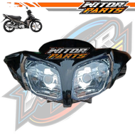 Batok Depan + Reflektor Jupiter Z New Robot 2010-2012 Hitam / Batok Depan Jupiter Z Robot Set Plus L