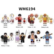 WM6194 OP Zoro Building Blocks Sakazuki Luffy ACE Figures Garp Toy WM2808