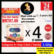 Enfagrow A+ Step 3 (Original / Vanilla) (2.32kg X 4) Exp: 04/2027 (Asli / Vanila)