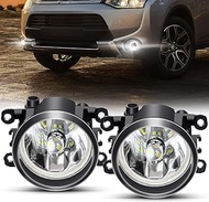 Angel Eye Fog Lights with Halo Ring DRL for Mitsubishi 13-15 Outlander Sport, 06-11 Endeavor, 06-12 
