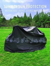 1 件黑色電動自行車防水罩