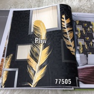 3D COMBINATION SQUARE FEATHER PATTERN WALLPAPER - MODERN WALLPAPER - GSKY CAFE WALLPAPER
