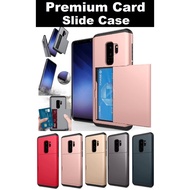 Samsung Galaxy S9 / S9 Plus S9+ Premium Card Slide Case Casing Cover