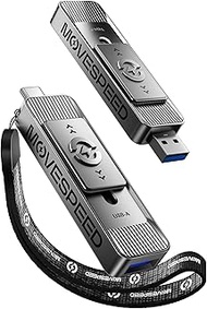 MOVE SPEED 1TB USB Drives, ThumbDrive with Dual Ports & Push-Pull Design — 560MB/s Read Speed, Type 