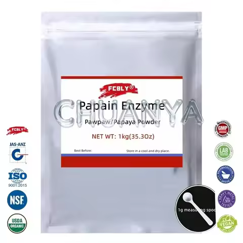 Customized Aluminum Foil Bag Papain Papaya Extract Powder,DIY Homemade Soap Making Scients [Latest P