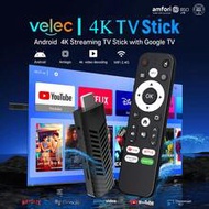 I96 D10 TV Stick, Portable Streaming Media Player 4K HDR Quad-Core 64-Bit Android TV, 2.4G WiFi, Sui