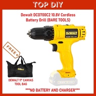 DCD700 DEWALT 12V MAX LI-ION Cordless Drill Driver Cordless Hand Drill (BARE TOOL)