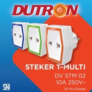 Steker T Multi Warna DUTRON / Colokan Listrik Warna DUTRON