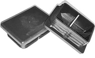 (02PK) 4" x 3" Rectangular Caplugs USA Make (6-8 Ga Steel (Fits 3.60"-3.67" L- 2.60"-2.67" W ID) | H