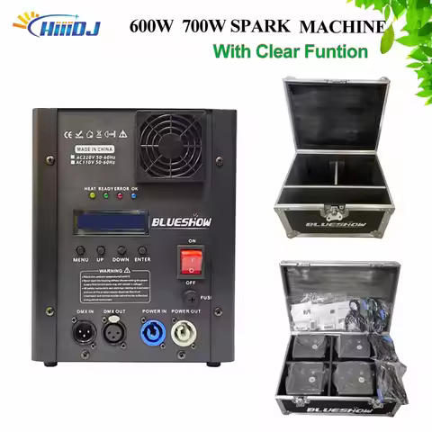 Ti Power 700w Cold Spark Machine With flightcase option 600W DMX 750W Cold Firework Machine Fountain
