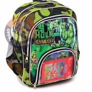 New Trending Bag Boys Character / HULK Spiderman Boboiboy Avangers - CLEARLY BACKPACK + Color Pencil